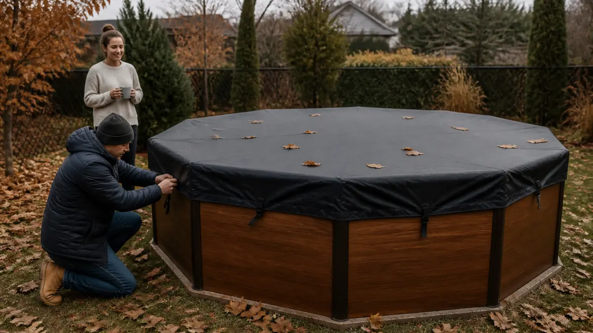 Bache hivernage piscine octogonale 8x4 : guide d'achat specifique